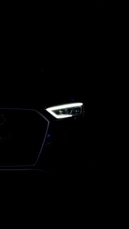 Audi, headlights, black Wallpaper 750x1334