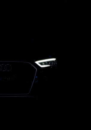 Обои 1668x2388 Audi, фары, черный