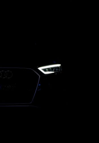Audi, headlights, black Wallpaper 1640x2360