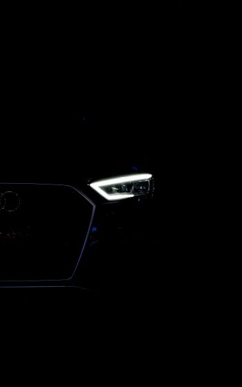 Audi, headlights, black Wallpaper 1600x2560