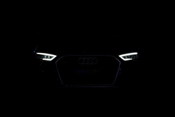 Audi, headlights, black Wallpaper 5396x3602