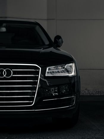 Audi, headlights, black Wallpaper 1536x2048