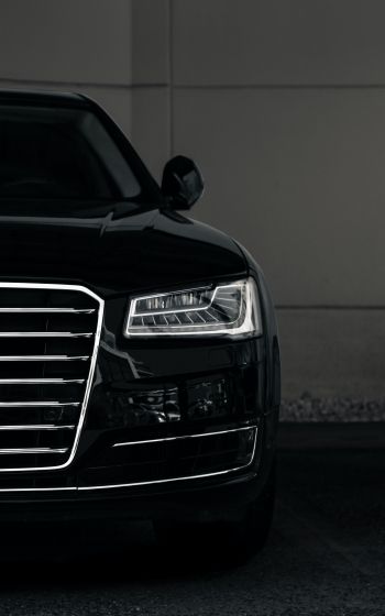 Audi, headlights, black Wallpaper 1600x2560