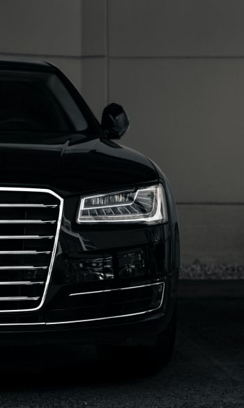 Audi, headlights, black Wallpaper 1200x2000