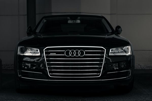 Audi, headlights, black Wallpaper 5896x3931