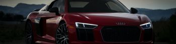 Audi R8, sports car Wallpaper 1590x400