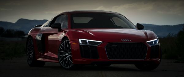 Audi R8, sports car Wallpaper 3440x1440