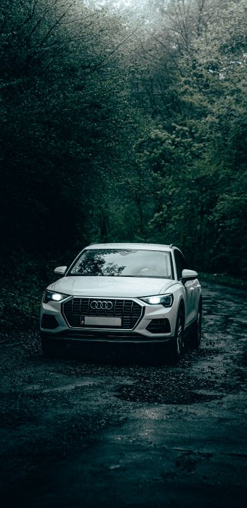Audi, road Wallpaper 1440x2960