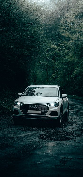 Audi, road Wallpaper 1080x2280