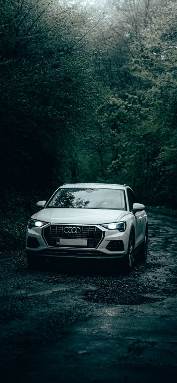 Audi, road Wallpaper 1284x2778