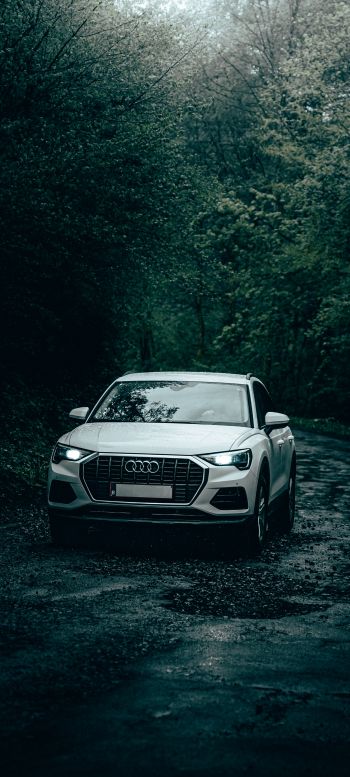 Audi, road Wallpaper 1440x3200