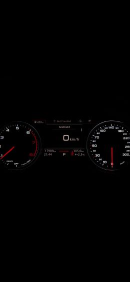 speedometer, black Wallpaper 1284x2778