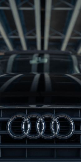 Audi logo, emblem Wallpaper 720x1440