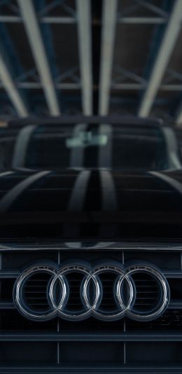 Audi logo, emblem Wallpaper 1440x2960
