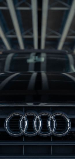 Обои 1440x3040 логотип Audi, эмблема