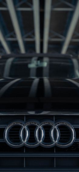 Audi logo, emblem Wallpaper 1080x2340