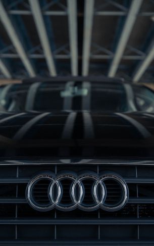 Обои 1752x2800 логотип Audi, эмблема