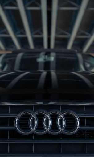 Audi logo, emblem Wallpaper 1200x2000