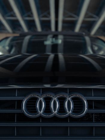 Обои 1668x2224 логотип Audi, эмблема