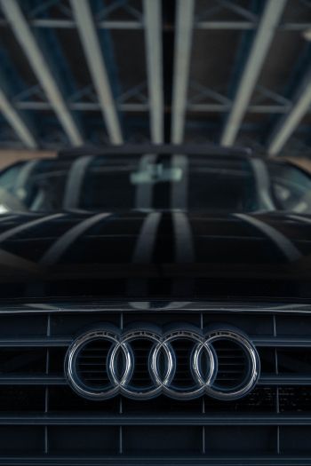Обои 640x960 логотип Audi, эмблема