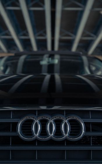 Audi logo, emblem Wallpaper 1752x2800
