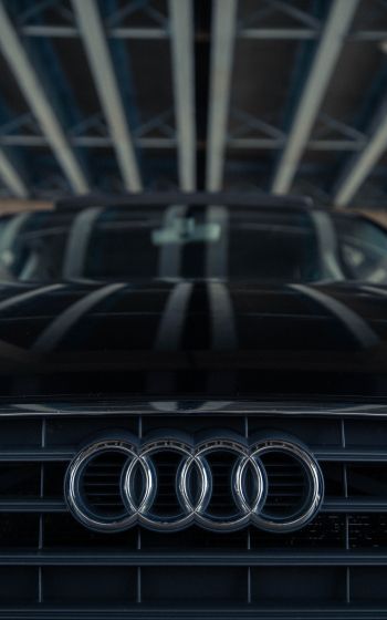 Обои 1200x1920 логотип Audi, эмблема