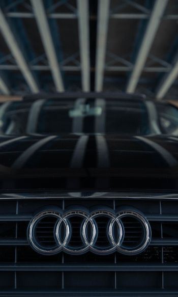 Обои 1200x2000 логотип Audi, эмблема