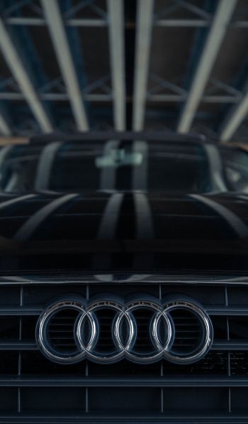 Audi logo, emblem Wallpaper 600x1024