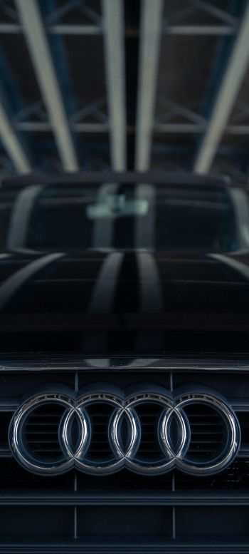 Обои 720x1600 логотип Audi, эмблема