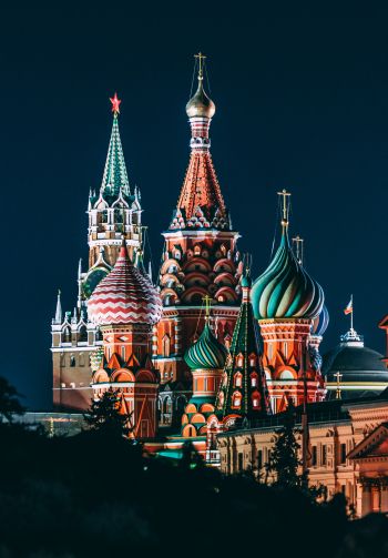 St. Basil's Cathedral, Moscow, Russia Wallpaper 1640x2360