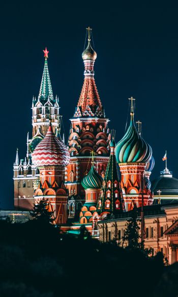 St. Basil's Cathedral, Moscow, Russia Wallpaper 1200x2000