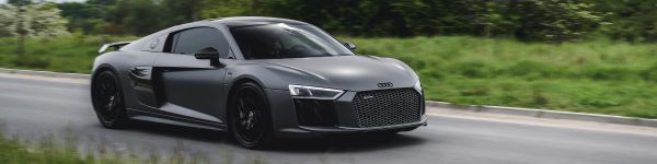 Audi R8, sports car Wallpaper 1590x400