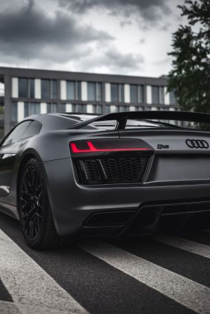 Audi R8, sports car Wallpaper 640x960