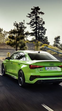 Audi RS 3, road Wallpaper 750x1334