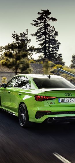 Audi RS 3, road Wallpaper 1080x2340