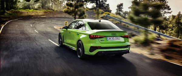 Обои 3440x1440 Audi RS 3, дорога