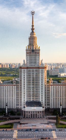 Обои 720x1520 МГУ, Москва, Россия