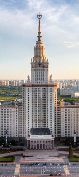 Обои 720x1600 МГУ, Москва, Россия