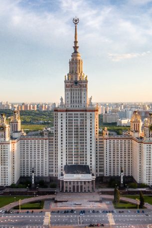 Moscow State University, Moscow, Russia Wallpaper 640x960