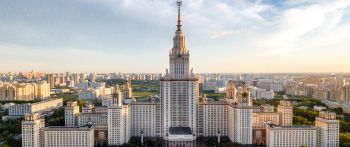 Moscow State University, Moscow, Russia Wallpaper 2560x1080