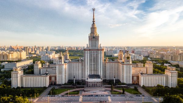 Moscow State University, Moscow, Russia Wallpaper 3000x1685
