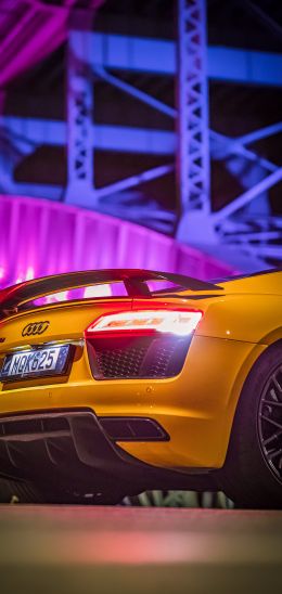 Обои 1080x2280 Audi R8, спортивная машина