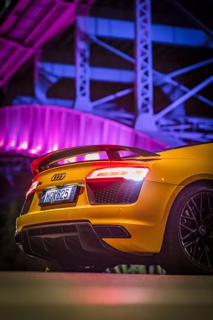 Audi R8, sports car Wallpaper 640x960