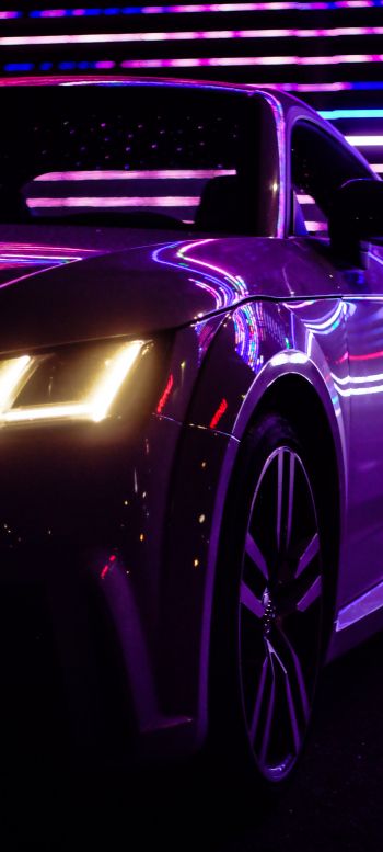 Обои 1080x2400 Audi TT, спортивная машина, фиолетовый