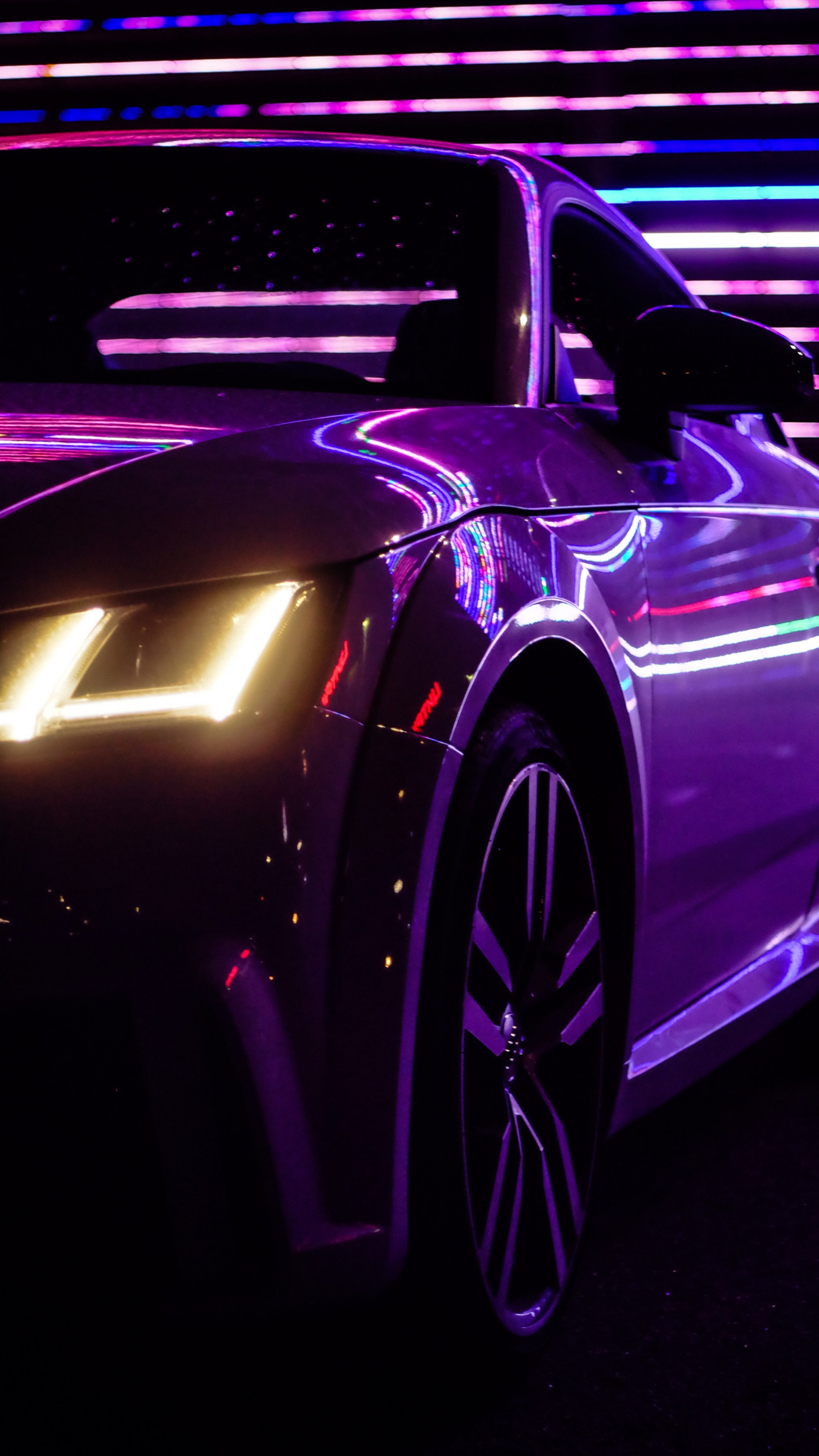 Audi TT, спортивная машина, фиолетовый Обои 2160x3840 Sony Xperia Z5  Premium, XZ Premium, XZ2 Premium