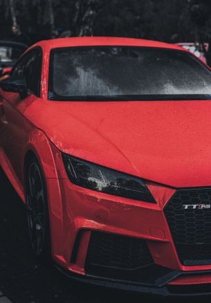 Audi TT, sports car, red Wallpaper 1640x2360