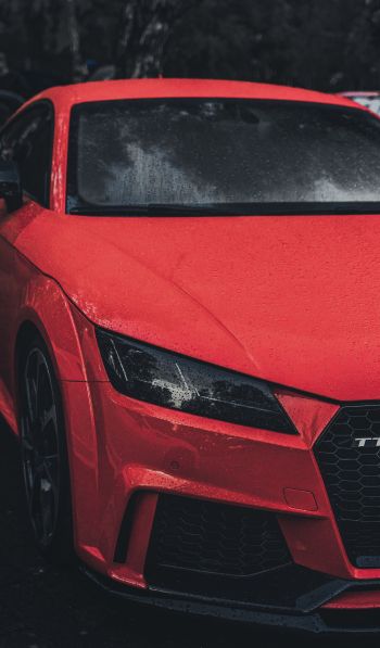 Audi TT, sports car, red Wallpaper 600x1024