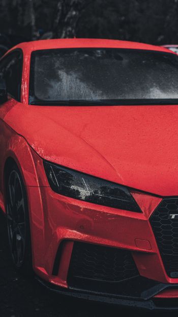 Audi TT, sports car, red Wallpaper 720x1280