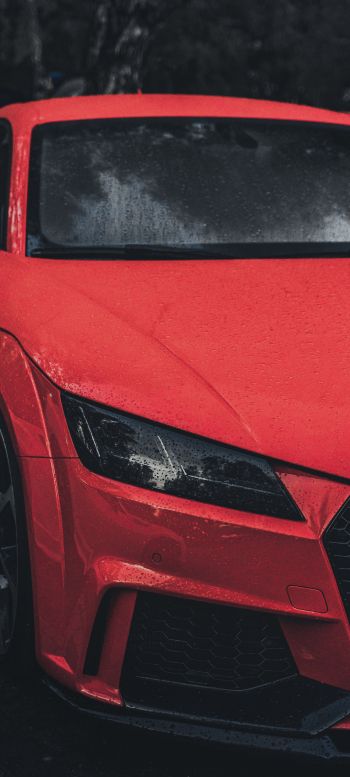 Audi TT, sports car, red Wallpaper 720x1600