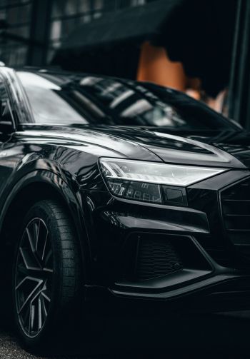 Audi, sports car, black Wallpaper 1640x2360